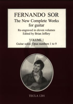 Sor New Complete Works Vol. 1 Guitar (edited by Brian Jeffery)