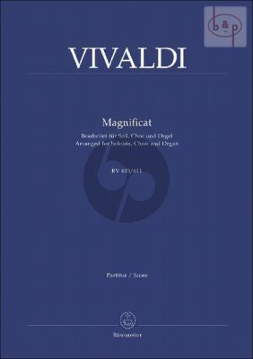 Magnificat g-moll RV 610 - 611 (Bearb. Soli-Chor- Orgel) (Kohs) Orgel Auszug