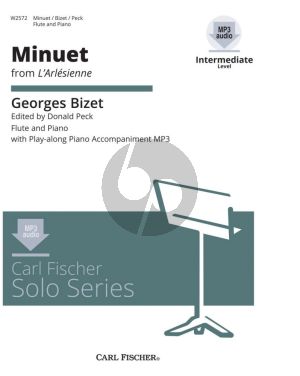Bizet Minuet (from L'Arlesienne) Flute-Piano Book with Audio Online (edited by Donald Peck) (Grade 3)