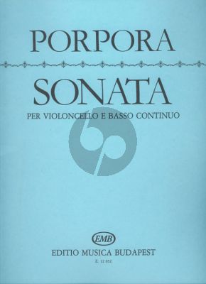 Porpora Sonata F-Major for Violoncello and Piano (Edited by Máriássy István, Pejtsik Árpád)