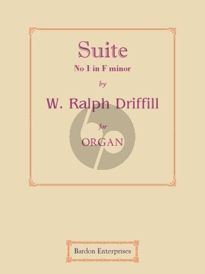 Driffill Suite No.1 Op.14 f-minor Organ