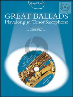 Guest Spot Great Ballads Playalong Tenor Saxophone