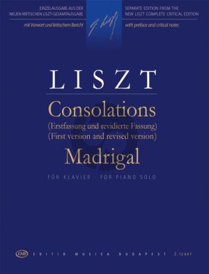 Liszt Consolations Piano solo (first edition and revised edition) (Imre Sulyok and Adrienne Kaczmarczyk)