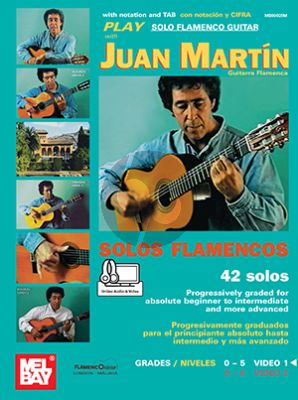 Martin Solos Flamencos Vol.1 Book with Audio/Video Online (42 Solos Progressively Graded for Absolute Beginner to Intermediate and More Advanced)