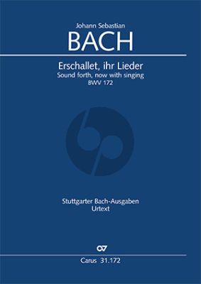 Bach Kantate BWV 172 Erschallet, ihr Lieder Klavierauszug (Kantate zum 1. Pfingsttag Zweite Leipziger Fassung in C)