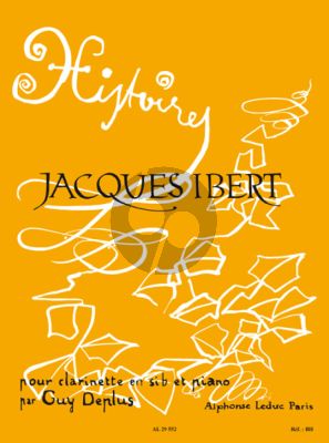 Ibert Histoires pour Clarinette et Piano (arr. Guy Deplus)