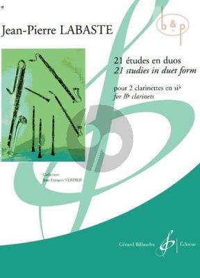 21 Etudes en Duo 2 Clarinets in Bb