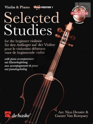 Selected Studies Vol.1 for the Beginner Violinist 1st Position Book with  Audio Online