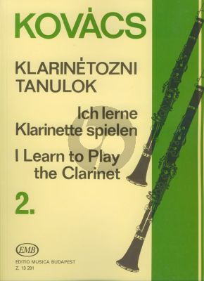 Kovacs I Learn to Play Clarinet Vol. 2