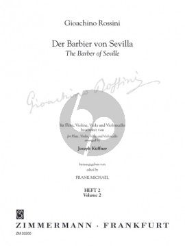 Der Barbier von Sevilla Vol.2 Flöte-Violine-Viola und Violoncello