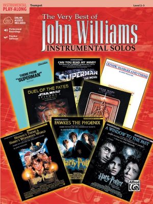 Williams Very Best of John Williams Instrumental Solos for Trumpet Book with Audio Online (Level 2 - 3)