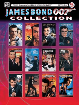 James Bond 007 Collection for Cello (with piano accompaniment) (Bk-Cd) (arr. Bill Galliford)