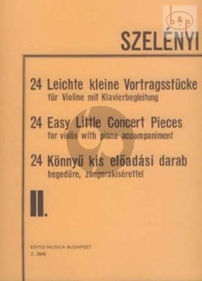 24 Easy Little Concert Pieces Vol.2