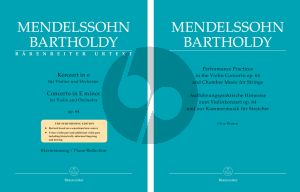 Mendelssohn Concerto e-minor Op.64 Violin-Orchestra Late Version (piano red.) (edited by Larry R. Todd and Clive Brown) (Barenreiter-Urtext)