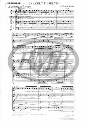 Transylvanian Lament SATB