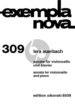 Auerbach Sonate Op.69 Violoncello-Klavier