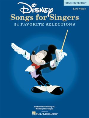 Disney Songs for Singers Low Voice (54 Songs) (revised ed.)
