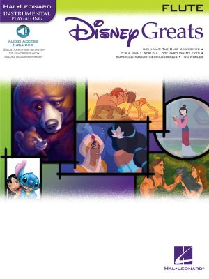 Disney Greats for Flute Book with Audio Online (Hal Leonard Instrumental Play-Along)