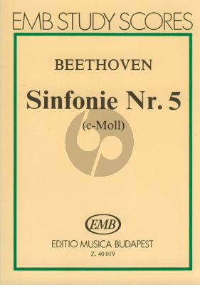 Beethoven Symphony No. 5 C-minor Op. 67 Study Score (edited by Gábor Darvas)