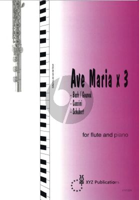 Ave Maria x 3 Flute and Piano (Bach-Caccini-Schubert) (J.v.d.Goot)