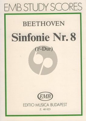 Beethoven Symphony No. 8 F-major Op. 93 Study Score (edited by Gábor Darvas)