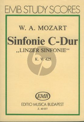 Mozart Symphony C-major KV 425 'Linz' Study Score (edited by Gábor Darvas)