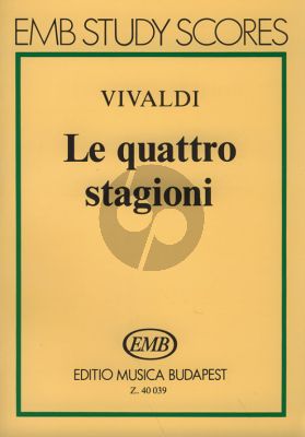 Vivaldi Le Quattro Stagioni Opus 8 Study Score