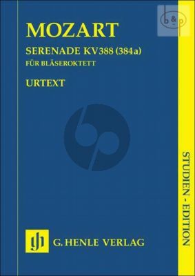 Serenade c-moll KV 388 (384a) Blaseroktett Studienpartitur