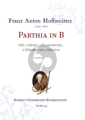 Hoffmeister Parthia B-flat major 2 Oboes- 2 Clar.- 2 Horns- 2 Bassoons (Score/Parts) (Robert Ostermeyer)
