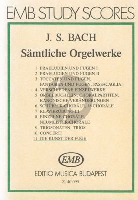 Bach J.S. Organ Works Vol.11 (Pocketscore)