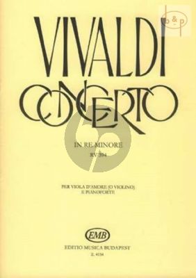 Concerto D-minor RV 394 Viola d'amore -Piano