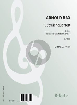 Bax String Quartet No.1 G-major GP 199 Parts
