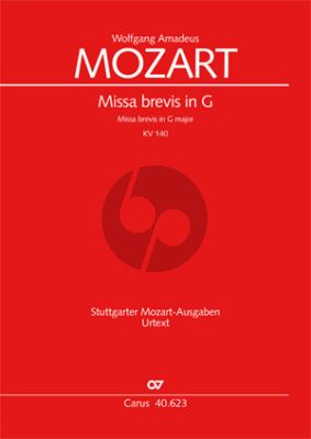 Mozart Missa Brevis G-dur KV 140 Soli-Chor-Orch. Partitur