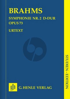 Brahms Symphony No.2 D-major Op.73 for Orchestra Study Score (Edited by Robert Pascall and Michael Struck) (Henle-Urtext)