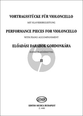 Album Performance Pieces Vol.2 for Cello and Piano