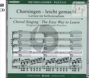 Paulus Op.36 Bass Chorstimme 2 CD's