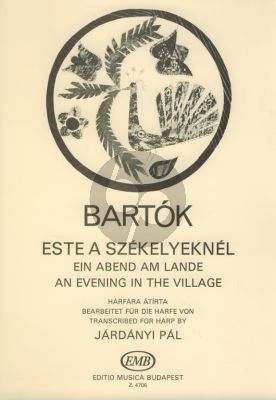 Bartok An Evening in the Village for Harp Solo (Edited by Pal Jardanyi)