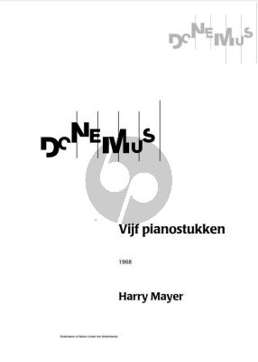 Mayer 5 Stukken voor Piano (1968)