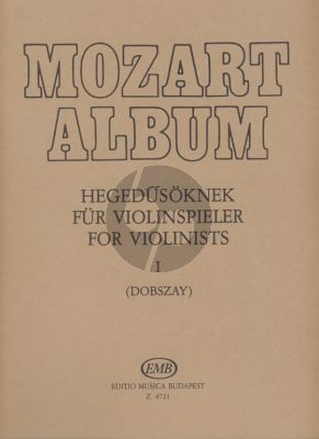 Mozart Album Vol.1 Songs Violin-Piano László Dobszay)