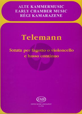 Telemann Sonata E-flat major Bassoon(Vc.)-Bc (Imre Rudas)
