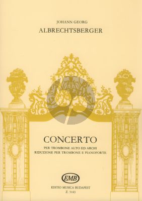 Albrechtsberger Concerto B-flat major Alto Trombone-String Orch. (piano red.)