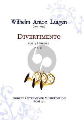 Lutgen  Divertimento Op.11 (4 Horns) (Score/Parts)