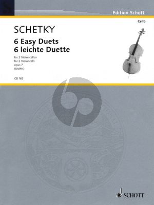 Schetky 6 easy Duets Op.7 2 Violoncellos (Score) (edited by Rainer (Mohrs)