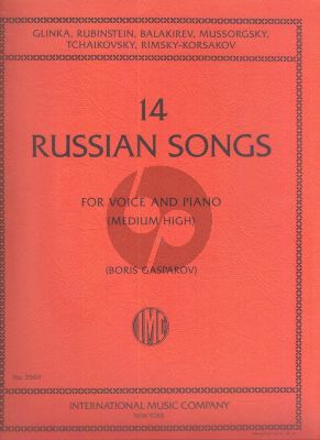 14 Russian Songs Medium High Voice (Russian with English Translations) (Boris Gasparov)