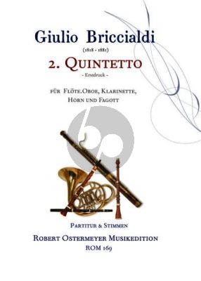Briccialdi Quintet No.2 Op.132 (Score/Parts)