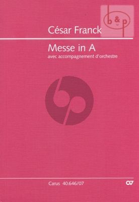 Messe A-dur FWV 12 (Soli-Choir-Orch.)