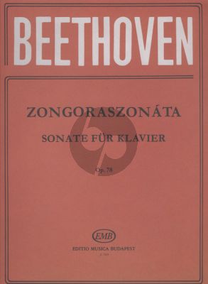 Beethoven Sonata F-sharp major Op.78 Piano solo (ed. Leo Weiner)