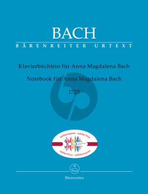 Bach Klavierbuchlein fur A.M.Bach (1725) (Georg von Dadelsen) (mit Fingersatz von Kretschmar-Fischer) (Barenreiter-Urtext)