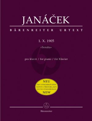 Janacek 1.X.1905 (Sonata) Piano solo (Barenreiter-Urtext)