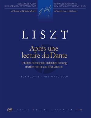Liszt Apres une Lecture du Dante Piano solo